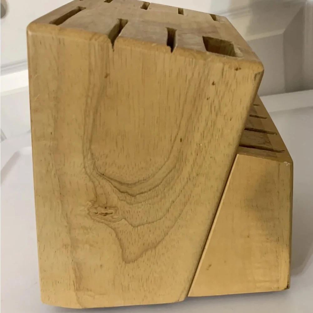 Sabatier 14 slot oak cutlery Wooden Knife Block‎